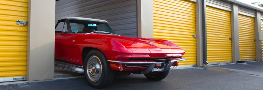 Classic Corvette in Storage Unit