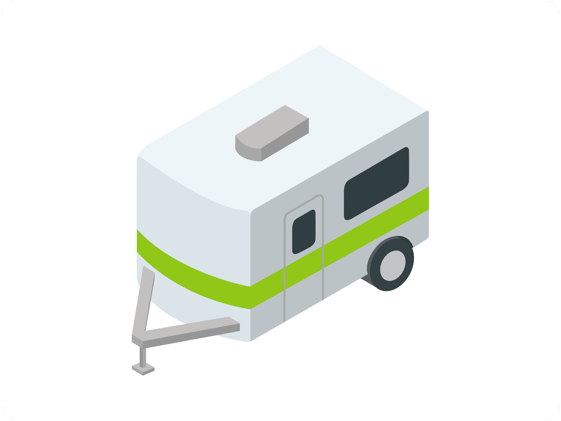 graphic of small lightweight trailer