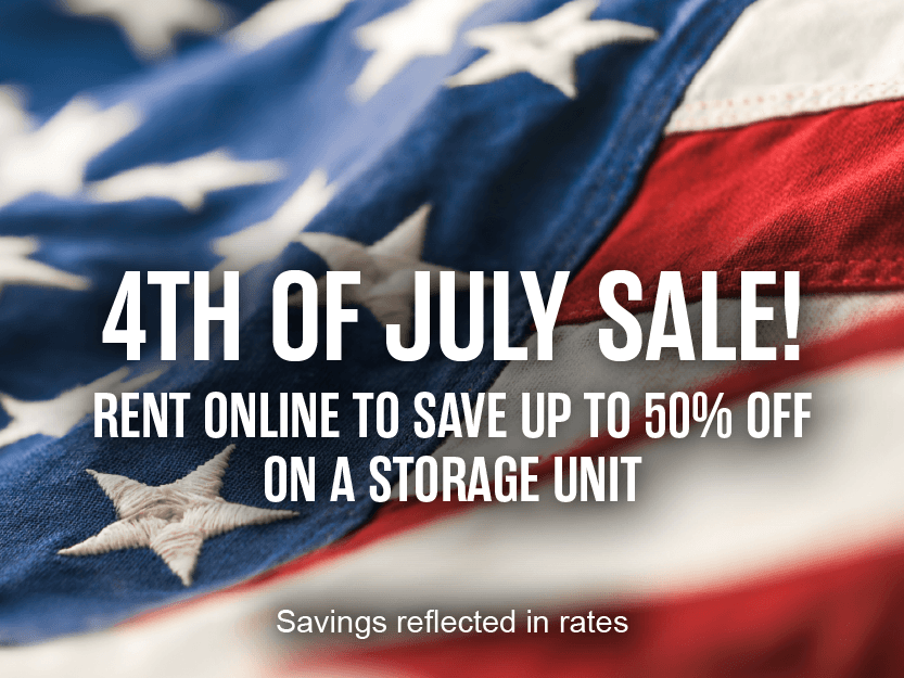Extra Space Storage 4th of July Sale: Rent online and save up to 50% off on a storage unit