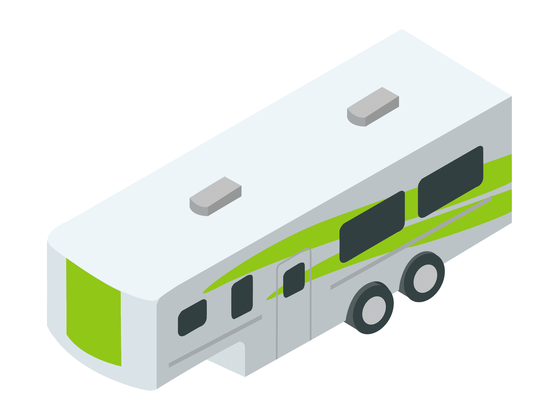 graphic of fifth wheel trailer