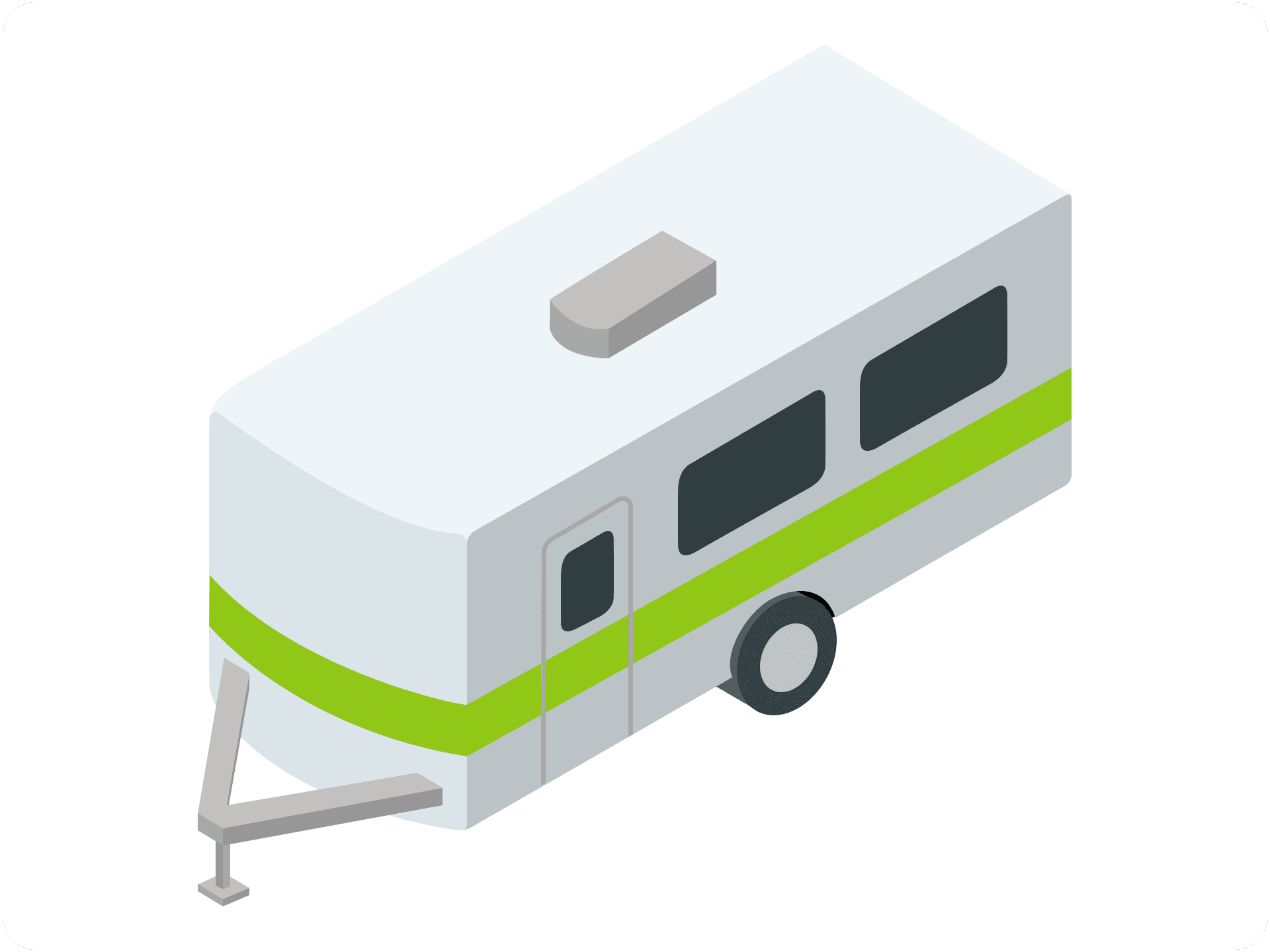 graphic of midsize trailer