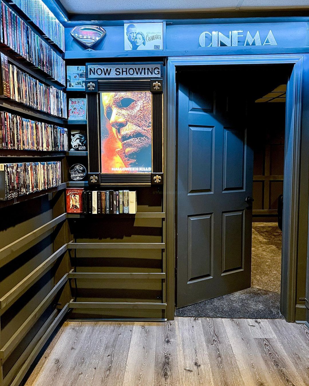 Blu Ray Storage Room (2)  Blu ray storage, Home cinema room, Home theater  rooms