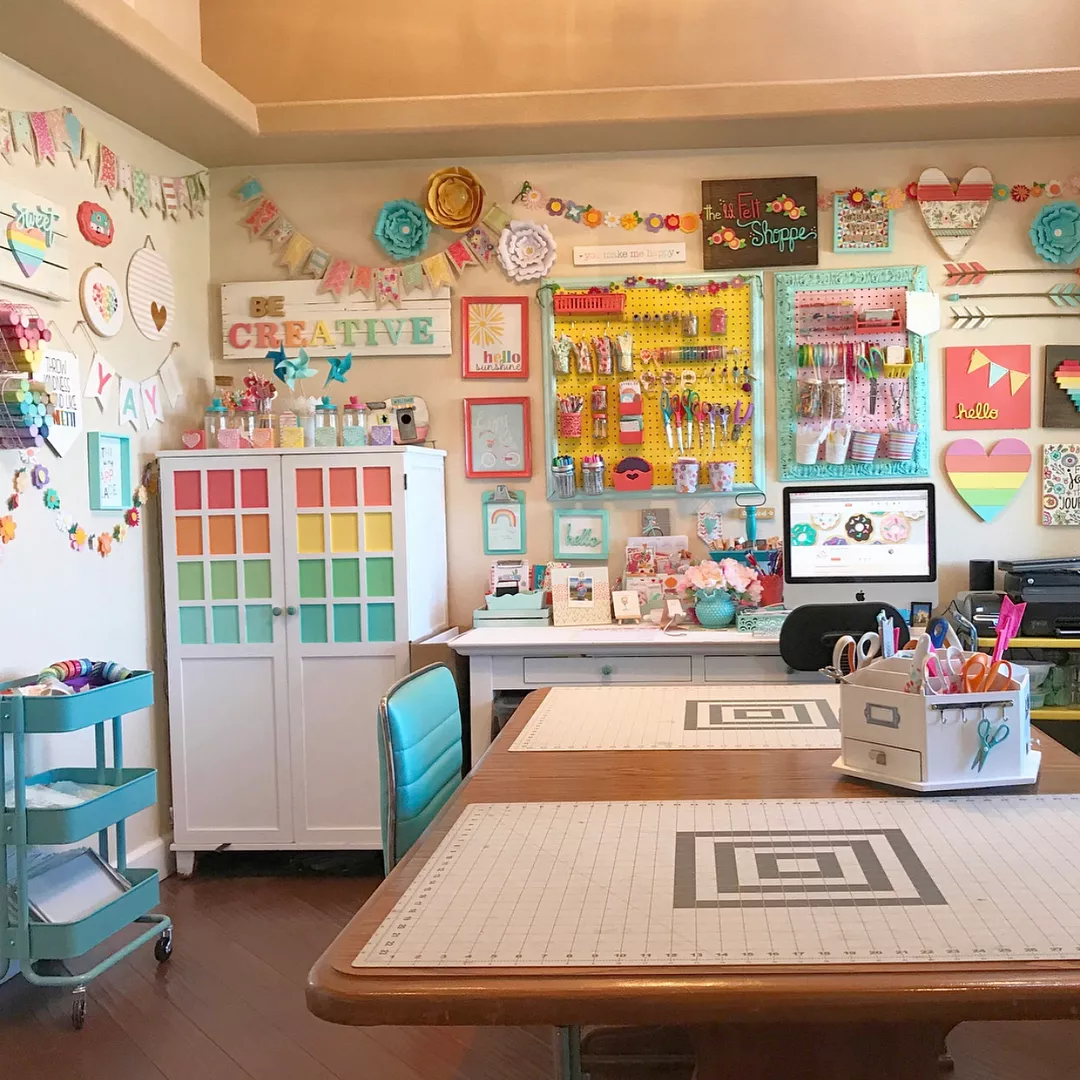 Anyone Can Decorate: Craft Room Organizing - Cute Storage Bins