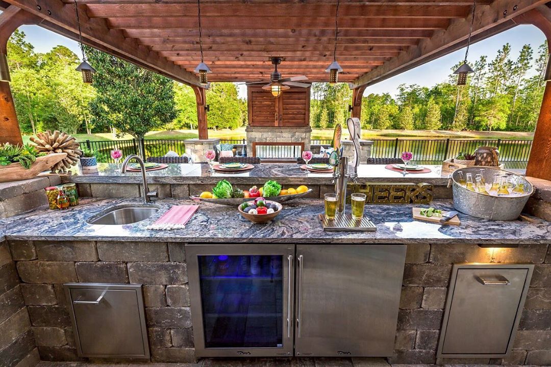 Outdoor Kitchen Griddle Ideas : Unique Outdoor Built In Griddle 85 For Your Home Decorating Ideas With Outdoor Built In G Diy Outdoor Kitchen Outdoor Kitchen Appliances Outdoor Kitchen Design - You can especially practice this kitchen backsplash on the back of the house or the backyard.