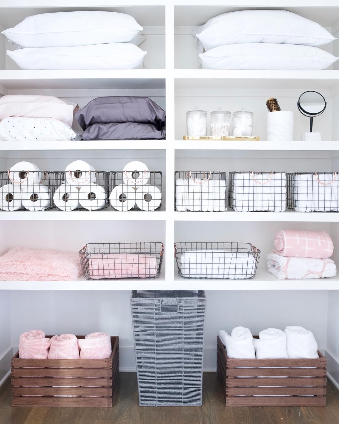 How To Organize A Linen Closet & Maximize Space - A Pretty Fix