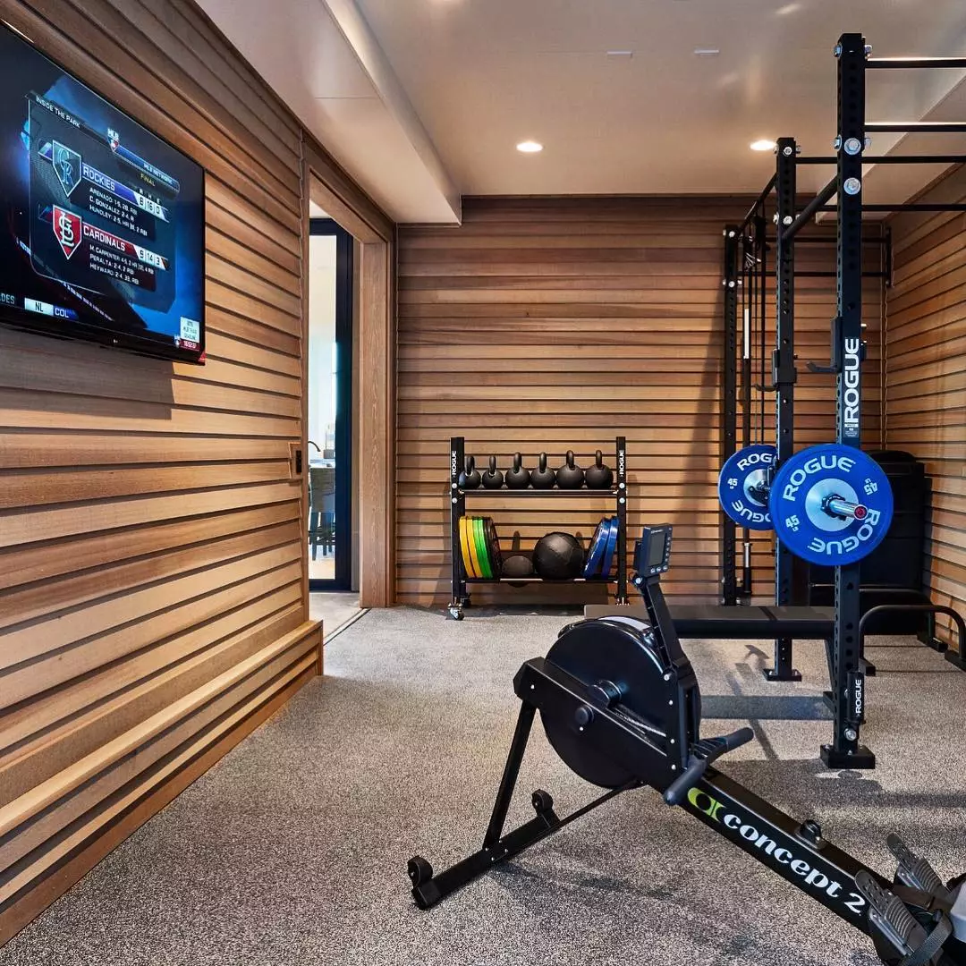 Gym Design Ideas, Pictures, Remodel and Decor  Gym room at home, Home gym  decor, Workout room home