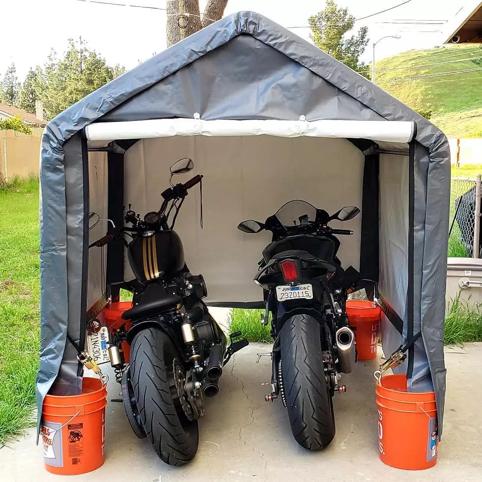 Best Outdoor Motorcycle Storage Options Collapsible Motorcycle Shelter .webp
