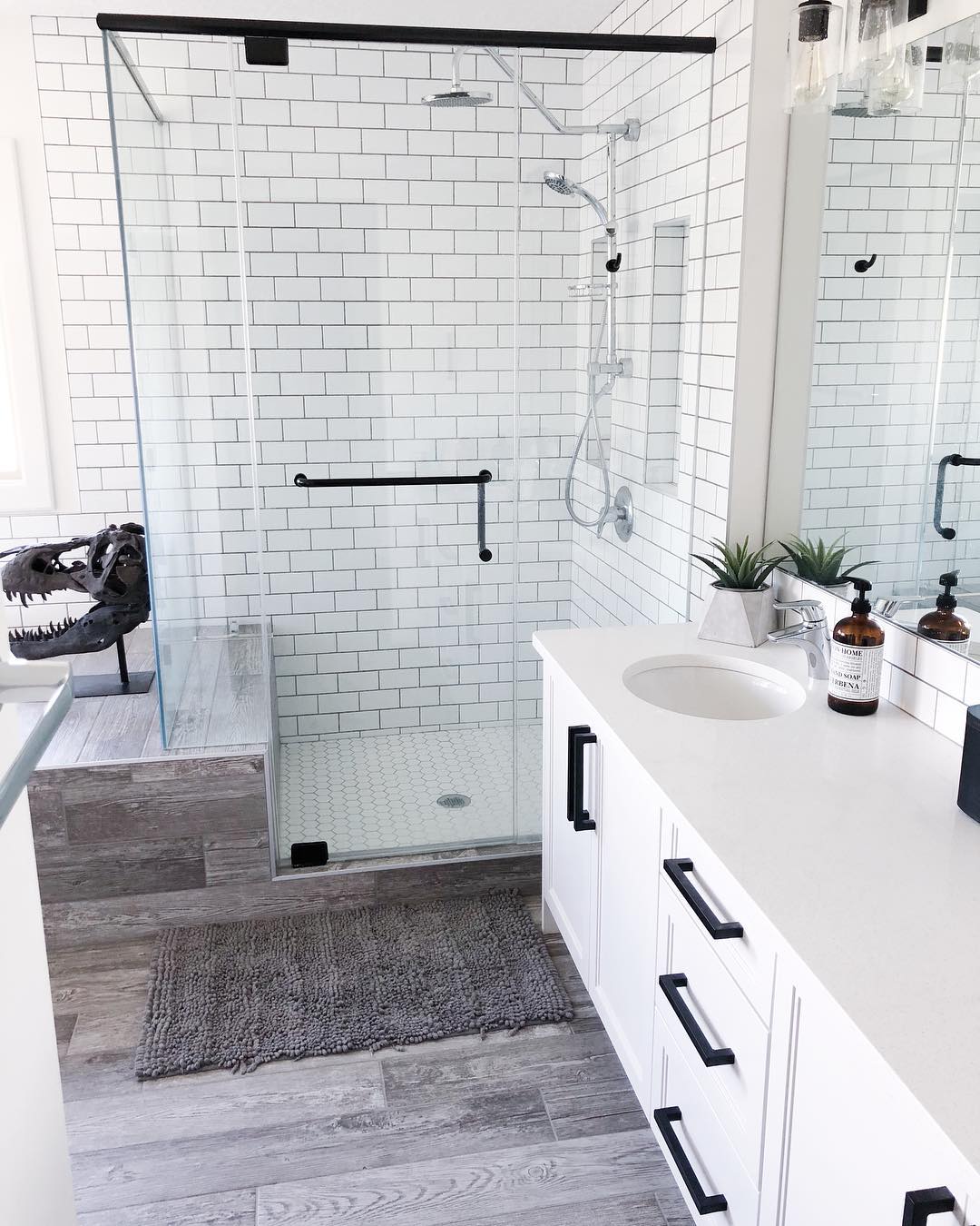 Instagram  Amazing bathrooms, Glass shelves in bathroom, Shelf