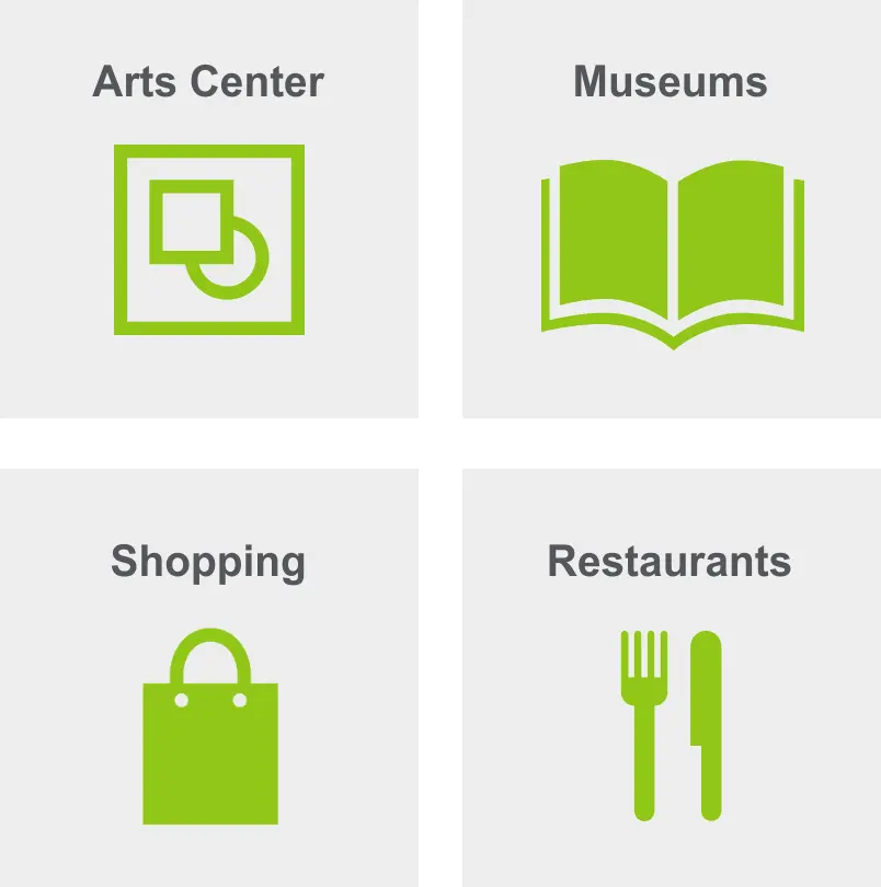 Activities in Boerum Hill include an arts center, museums, shopping, and restaurants. 