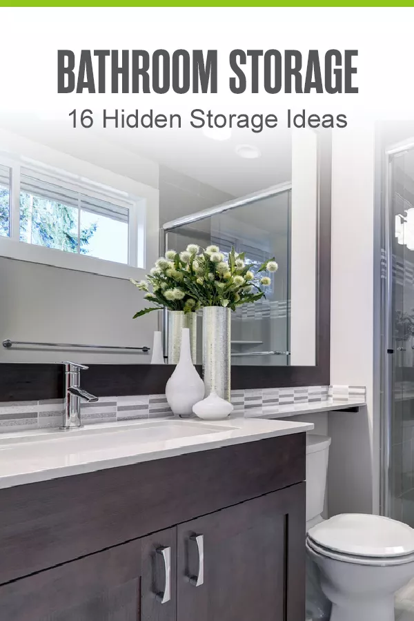 How To - Double your storage in a small bathroom