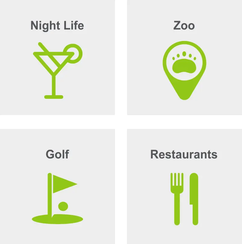 Activities in Land Park include night life, the zoo, golf, and restaurants. 