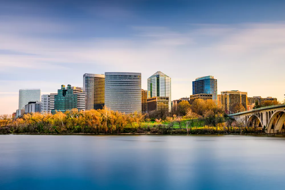 View of Downtown Arlington, VA Looking Across the Potomac River