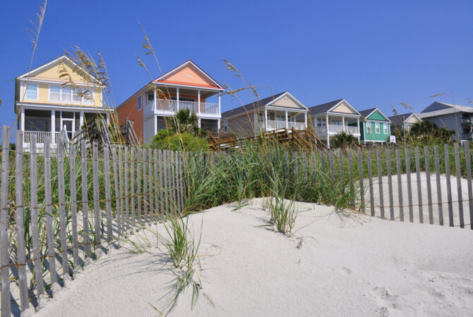 View of Homes on the Beach