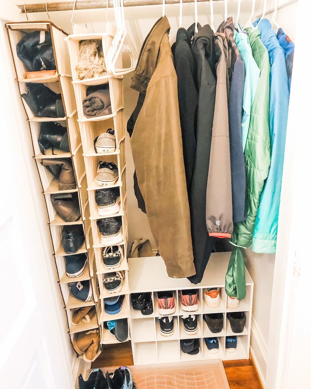 Shoe Storage Solutions- DIY Shoe Shelf Organizer - Keeping it Simple