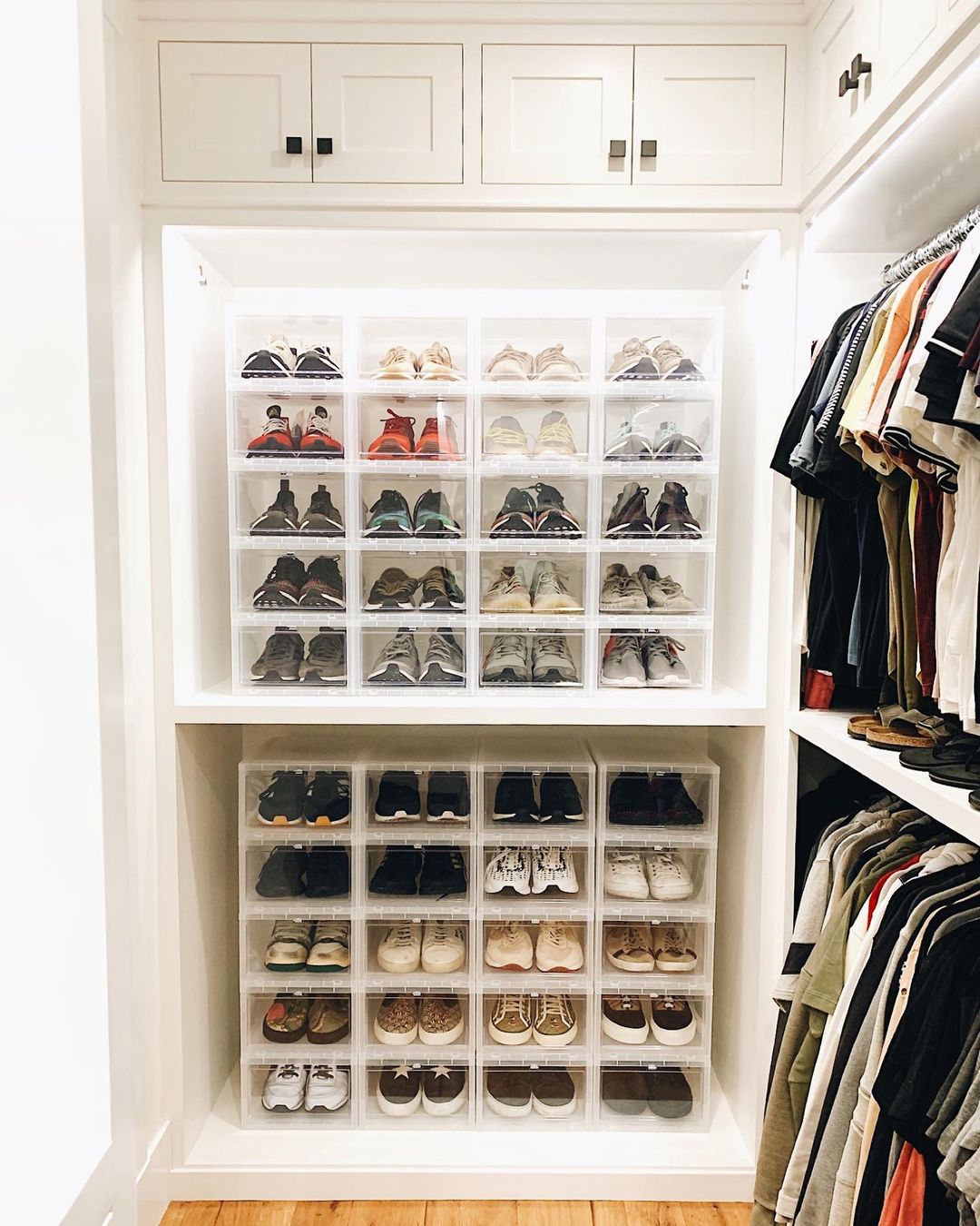 pad Shaded Unarmed storing shoes in closet Sudan interior Mistake