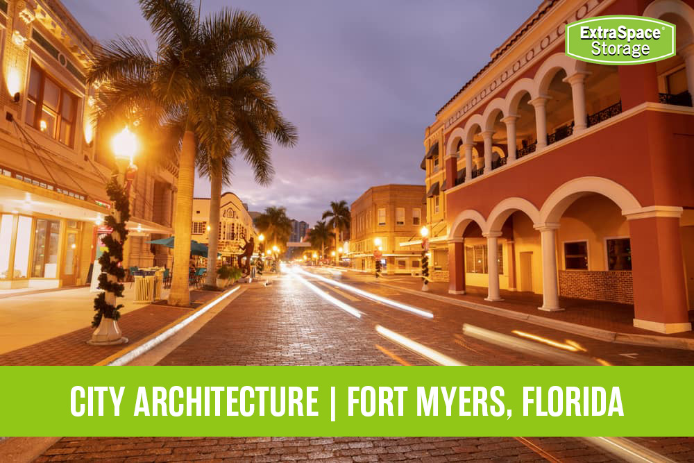 City building architecture in Fort Myers Florida.