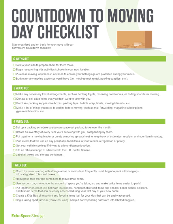 Here is the ultimate moving checklist to ensure you don't forget