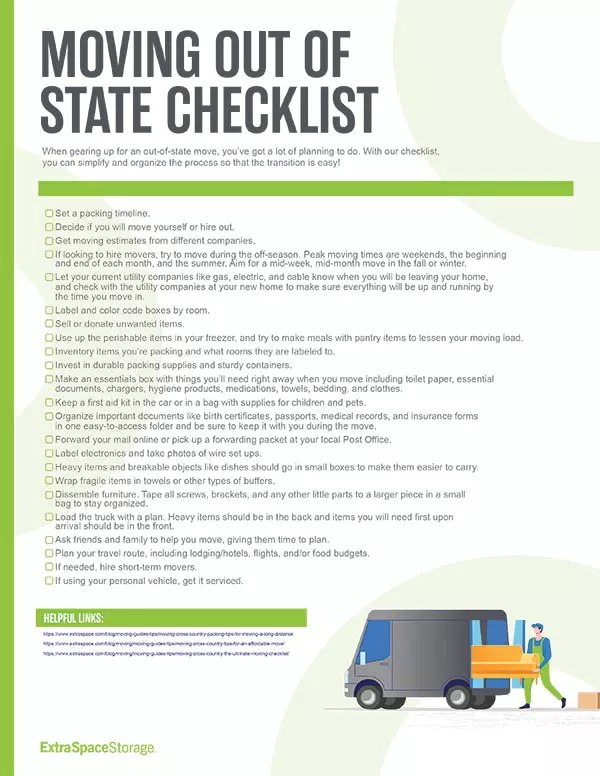 Moving Supplies Checklist, Packing Tips