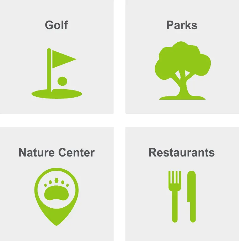 Activities in East Nashville include golf, parks, nature center, and restaurants.