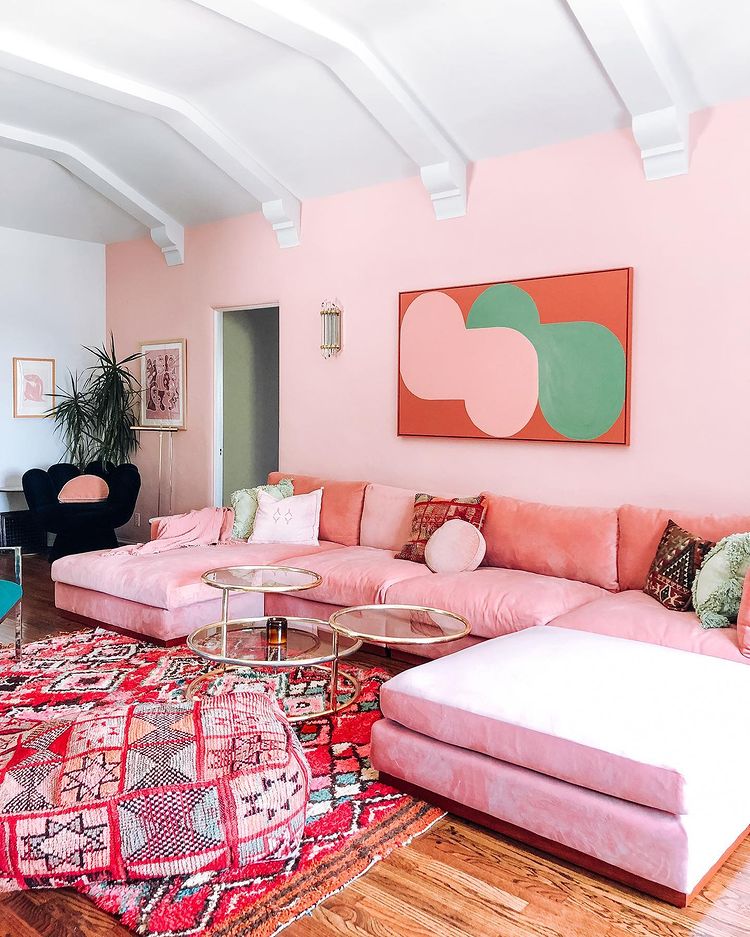 Pink wallpaper  On-trend hues add personality to your home