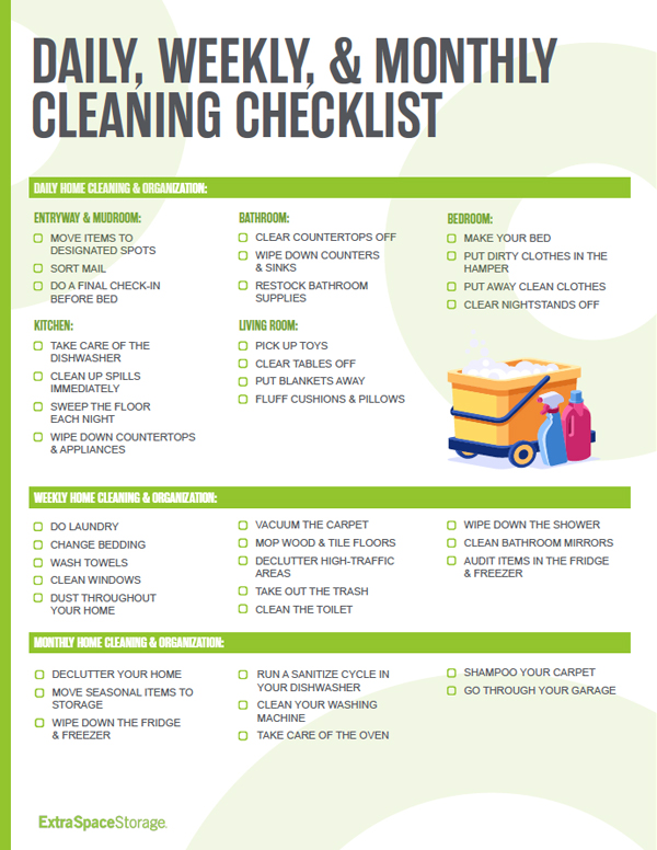 Bathroom Cleaning Checklists - For Daily, Weekly, and Deep Cleaning!