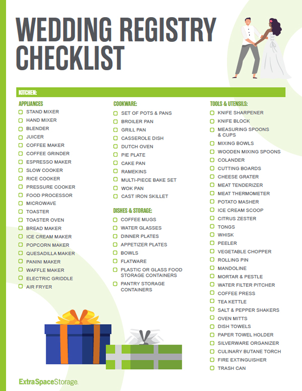 The Ultimate Wedding Registry Checklist - Wife With A Budget