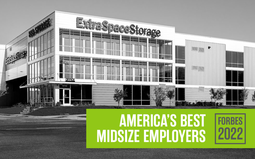 Extra Space Storage Among America's Best Midsize Employers in 2022