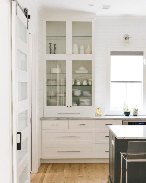 21 DIY Affordable Ways To Redo Kitchen Cabinets Extra Space Storage   Redo Your Kitchen Cabinets Replace Doors With Glass Panes 480x600 