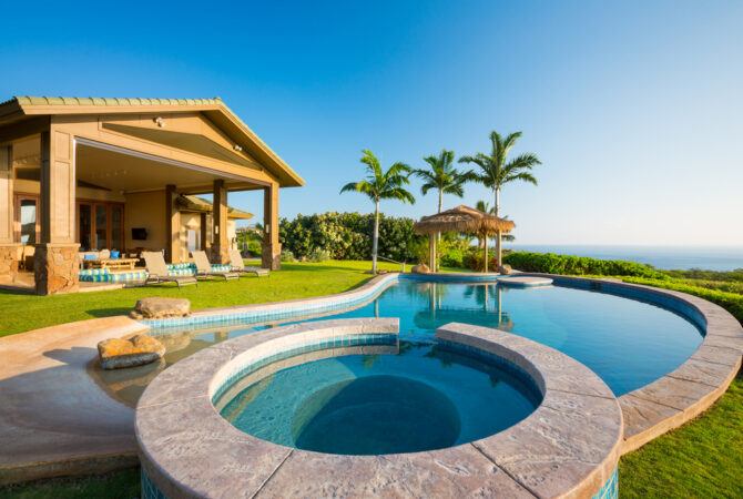 Featured Image for Luxury Pool Ideas Restort Style Swimming Pool with Spa