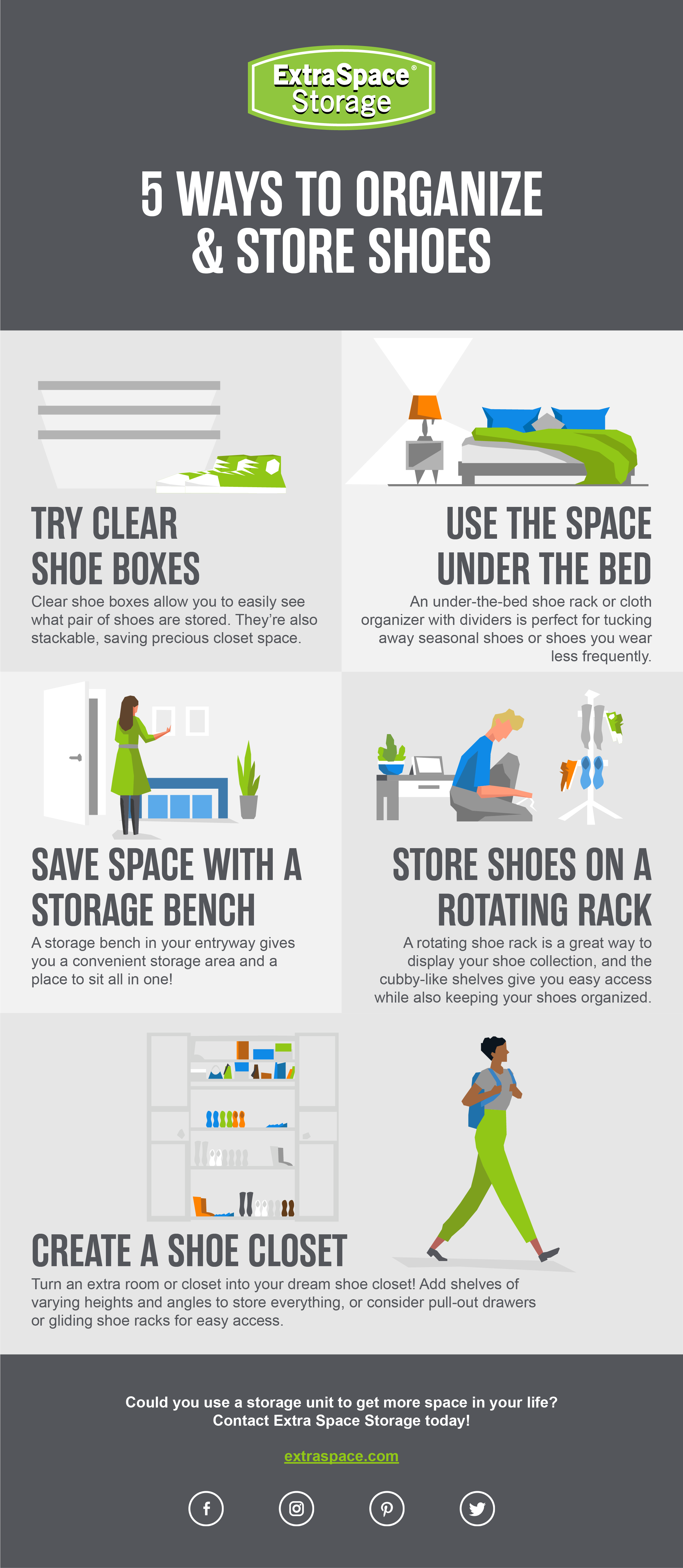 Addicted to Shoes? Shoe Storage Tips For Big Collections!