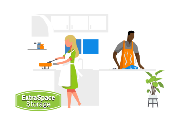 Featured Extra Space Storage Graphic: Spring Cleaning Kitchen