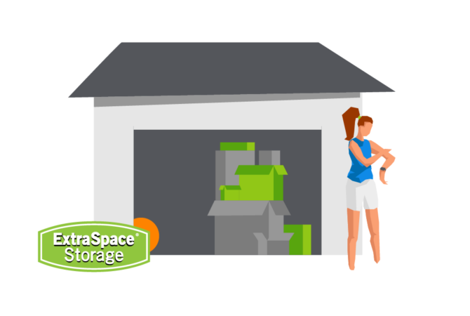 Featured Extra Space Storage Graphic: Spring Cleaning Storage Areas