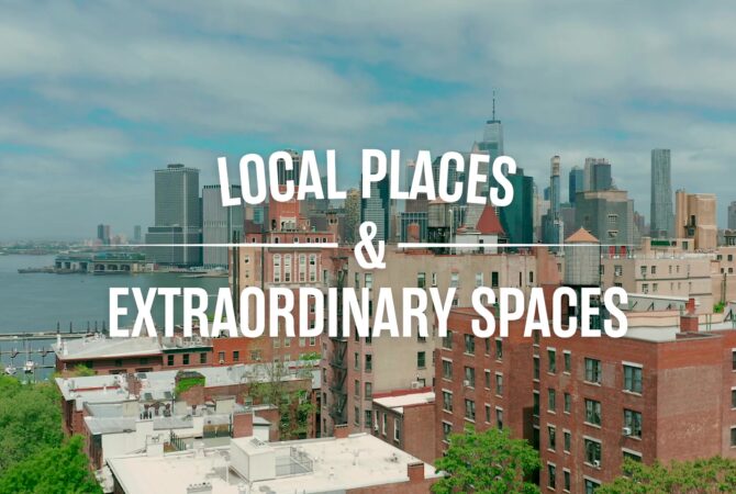 Title frame from Extra Space Storage's Local Places & Extraordinary Spaces Brooklyn episode