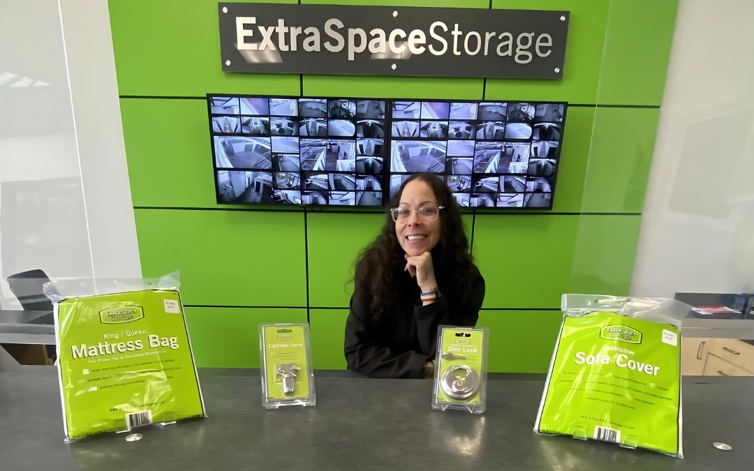 Photo of Legacy Rivera in front of Extra Space Storage sign