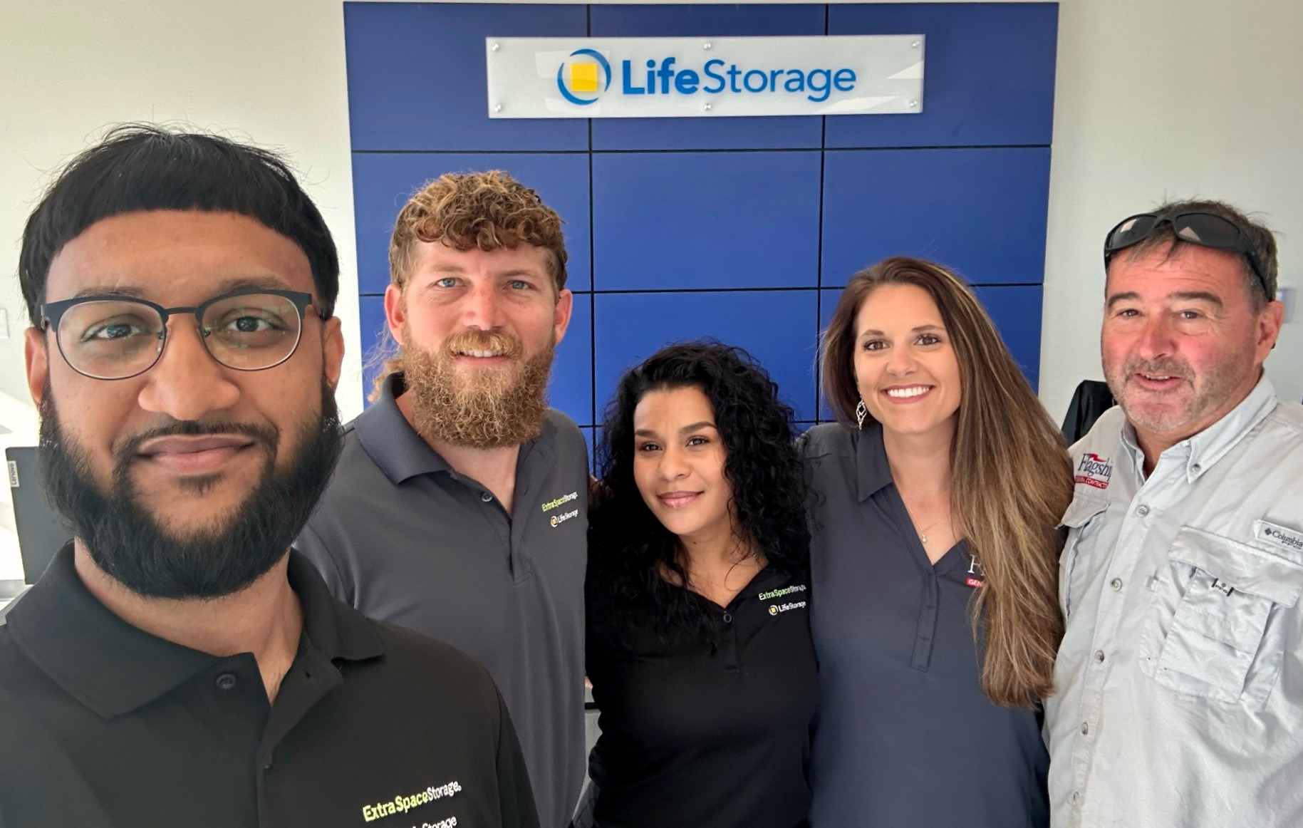 Photo of the team at new Life Storage storage facility in Palm Bay, FL