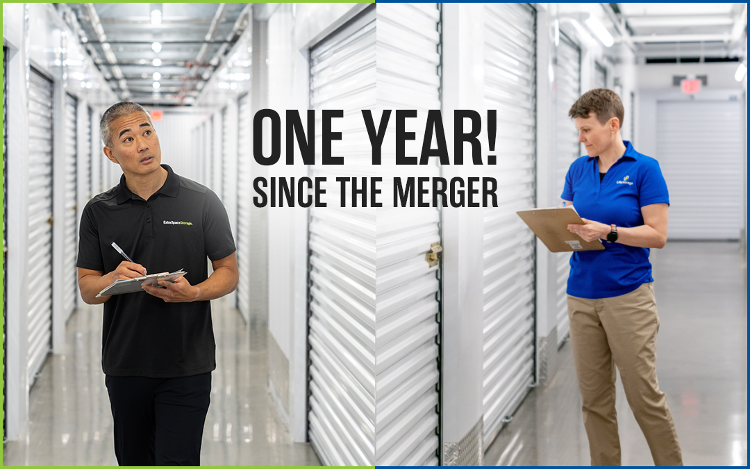 Extra Space Storage and Life Storage celebrate one year merger anniversary.